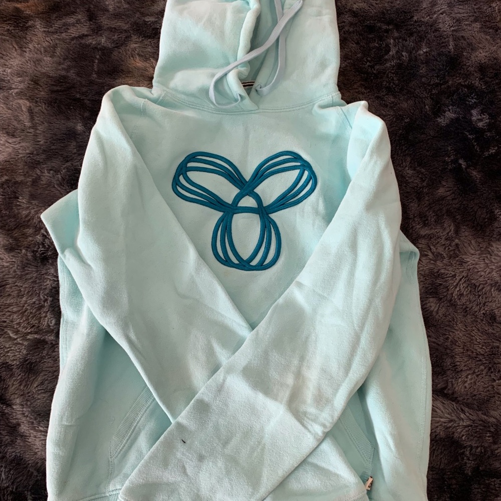 Light Blue Hoodie with TNA design